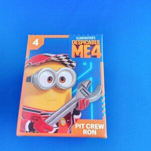 NEW McDonald's 2024 DESPICABLE ME 4 Minion Happy Meal Toy - #4 Pit Crew Ron